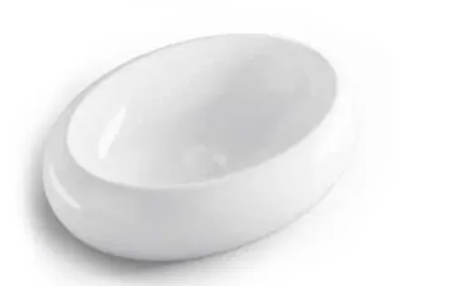 כיור חרס מונח אובלי 48X34X15 ס