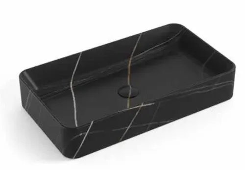 כיור חרס מונח מלבני 60X34X11 ס