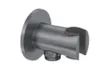 נקודת מים עגולה עם מאחז למזלף אפור גרפיט B16GR סיוון אופיר