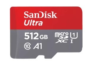 כרטיס זכרון SanDisk Ultra microSDXC 150MB/s 512G UHS1