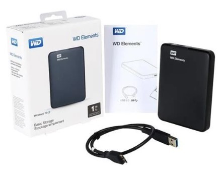 כונן קשיח חיצוני Western Digital Elements Portable 1TB
