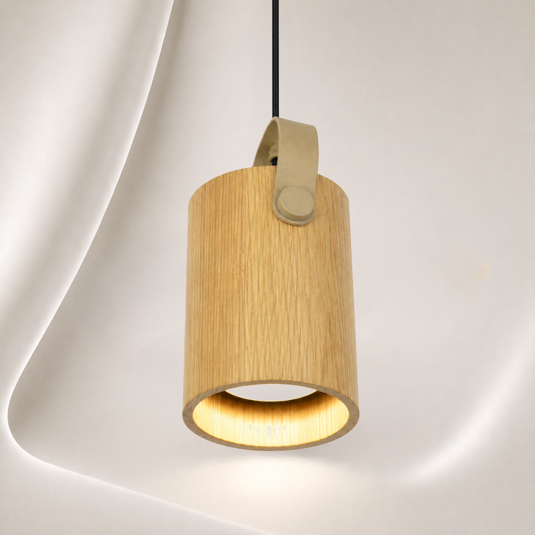 מנורת תליה - Hanging wooden spot   