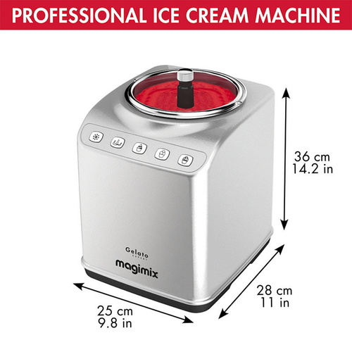 מכונת גלידה מקצועית 4 ליטר Magimix מג'ימיקס Gelato Expert
