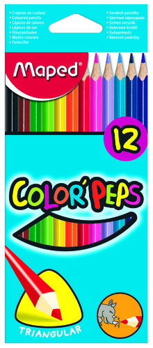 סט 12 עפרונות צבעוניים Color'Peps MAPED