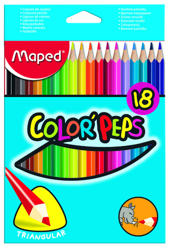 סט 18 עפרונות צבעוניים Color'Peps MAPED
