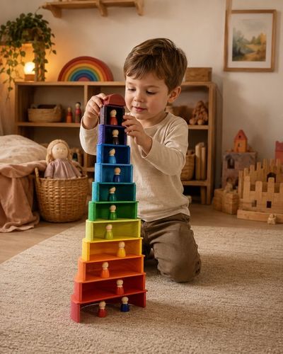 צעצועי וולדורוף מונטסורי בסיסים לקשתות 6003