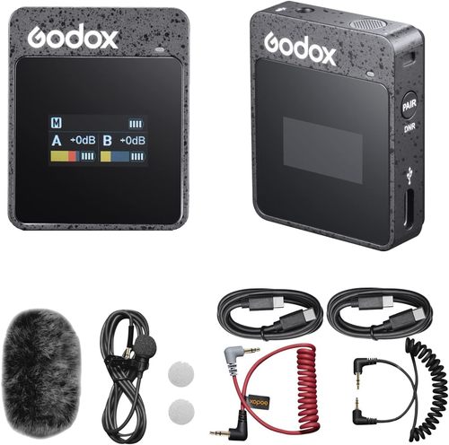 מיקרופון אלחוטי Godox Mic System Movielink II M1