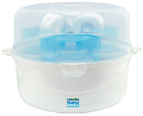 סטריליזטור בקבוקים ומוצצים למיקרו - מתאים גם למיקרוגלים קטנים