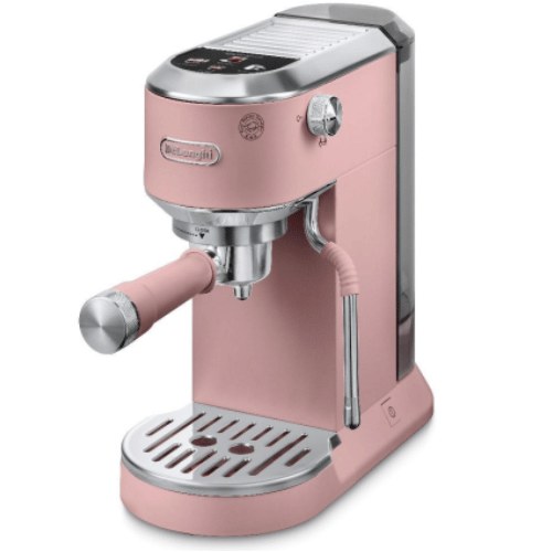 מכונת אספרסו ידנית דלונגי דדיקה דואו ורוד DeLonghi Dedica Duo EC890.PK