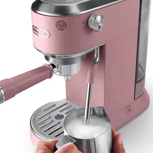 מכונת אספרסו ידנית דלונגי דדיקה דואו ורוד DeLonghi Dedica Duo EC890.PK