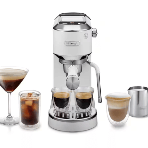 מכונת אספרסו ידנית דלונגי דדיקה דואו לבן DeLonghi Dedica Duo EC890.W