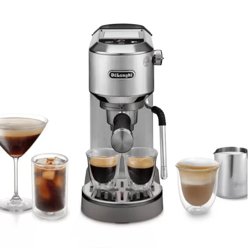 מכונת אספרסו ידנית דלונגי דדיקה דואו כסוף DeLonghi Dedica Duo EC890.M
