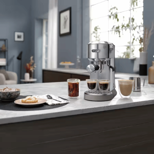 מכונת אספרסו ידנית דלונגי דדיקה דואו כסוף DeLonghi Dedica Duo EC890.M