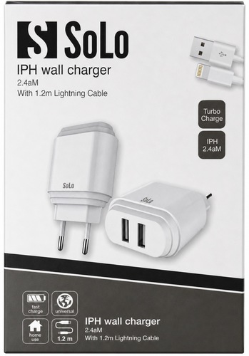 Solo IPH 2.4A Wall Charger – מטען קיר