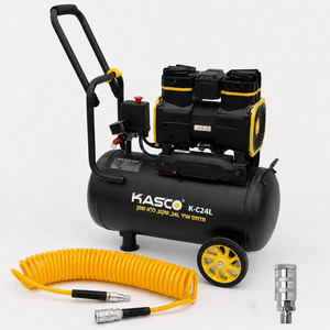 מדחס אויר 24 ליטר ללא שמן -K-C24L + צינור אויר K-SP75 + חיבור K-97
