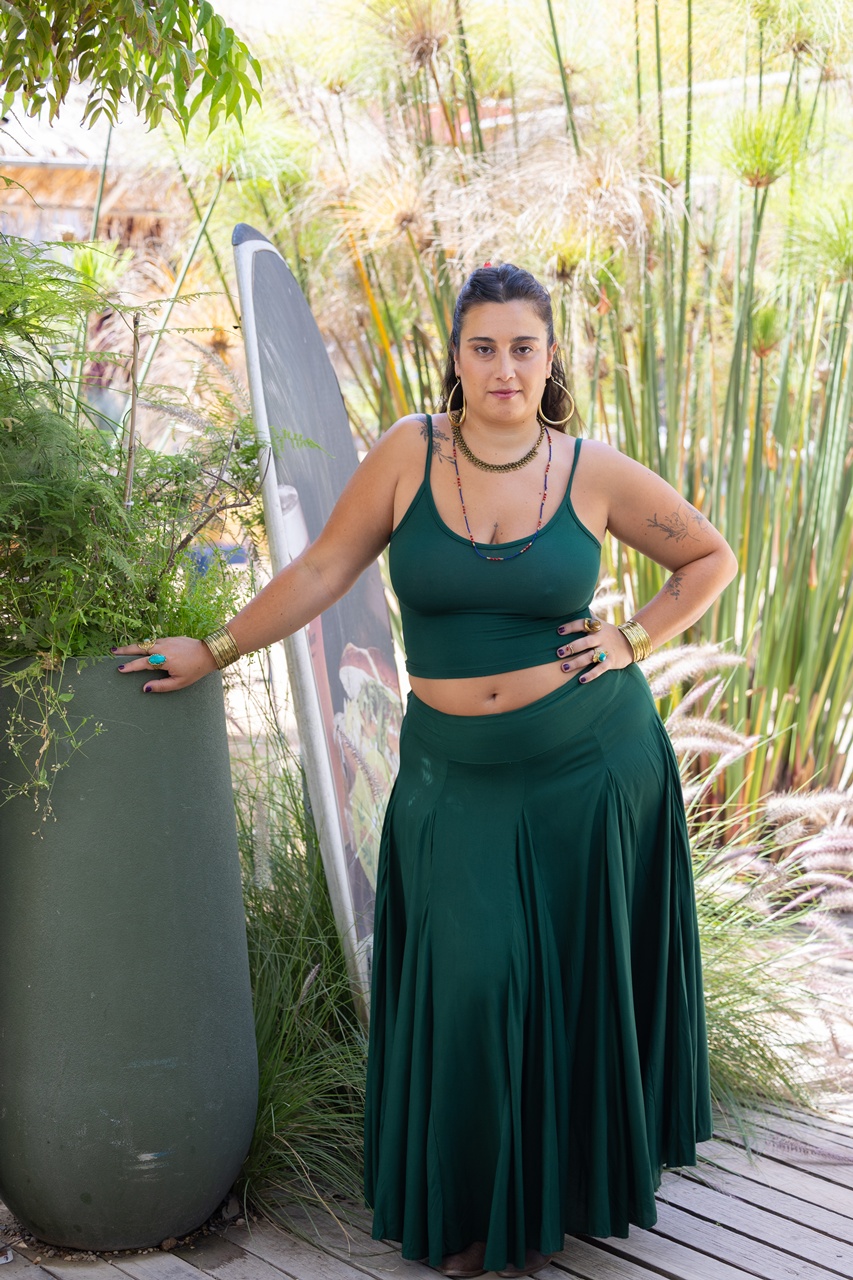 גופיה בטן ספגטי plus size