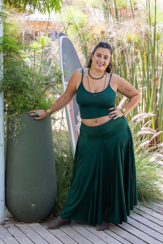 גופיה בטן ספגטי plus size