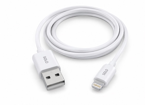 Solo iPhone Lightning Cable 1M 2.1A – כבל לאייפון 1 מטר מטען