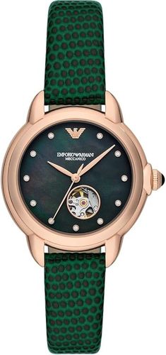 EMPORIO ARMANI AR60073 נשים אוטומטי על ידי תנועת היד ללא צורך בסוללה  