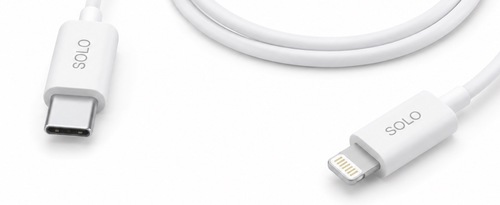 Solo Type-C to Lightning Cable 1M 3A 27W – כבל מטען