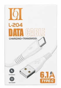 LQI L-204 Type-C Data Cable USB 6.1A – כבל מטען