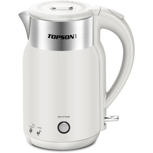 קומקום שבת נירוסטה 1.8 ליטר TP-892 טופסון TOPSON צבע לבן