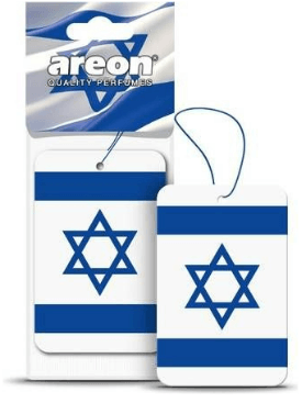 ‏עץ ריח בניחוח Areon Israel Flag