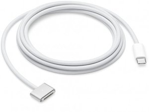 כבל Apple מקורי בחיבור USB-C לחיבור MagSafe 3 באורך 2 מטר - לבן