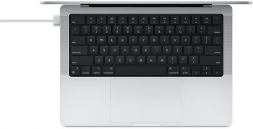 כבל Apple מקורי בחיבור USB-C לחיבור MagSafe 3 באורך 2 מטר - לבן