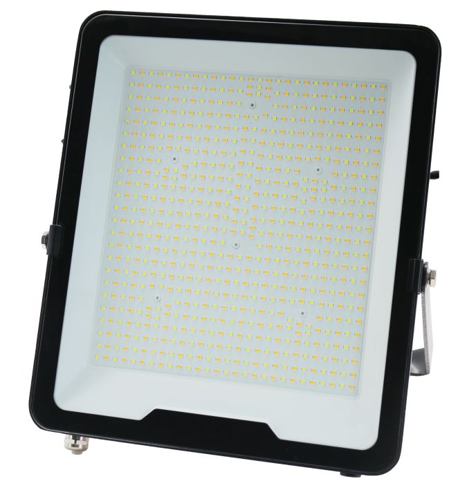פנס הצפה 200W גוף שחור CCT זכוכית חלבית  SPECTRUM  100LM/W 356 LED-E046EI200W-B-CCT, ברקוד 7291000129201