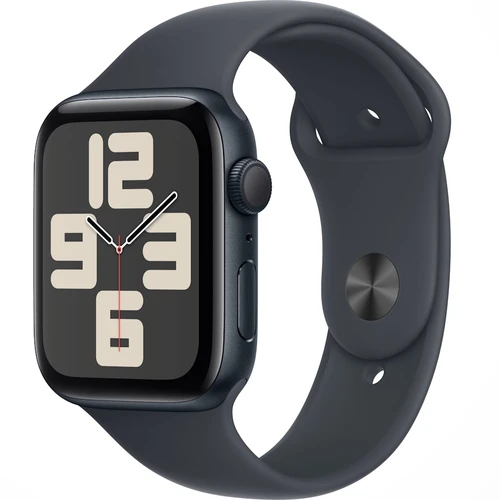 שעון חכם Apple Watch SE 2nd Gen 44mm Aluminum GPS צבע שחור מידנייט MXEK3ZP/A