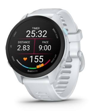 שעון דופק צבע לבן פנינה Garmin Forerunner 70