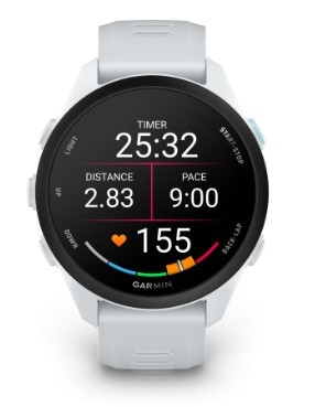 שעון דופק צבע לבן פנינה Garmin Forerunner 70