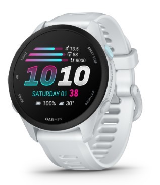 שעון דופק צבע לבן פנינה Garmin Forerunner 70