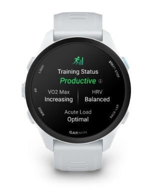 שעון דופק צבע לבן פנינה Garmin Forerunner 70