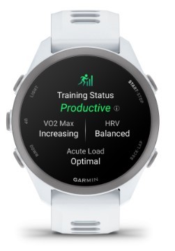שעון דופק צבע לבן פנינה/כחול Garmin Forerunner 170