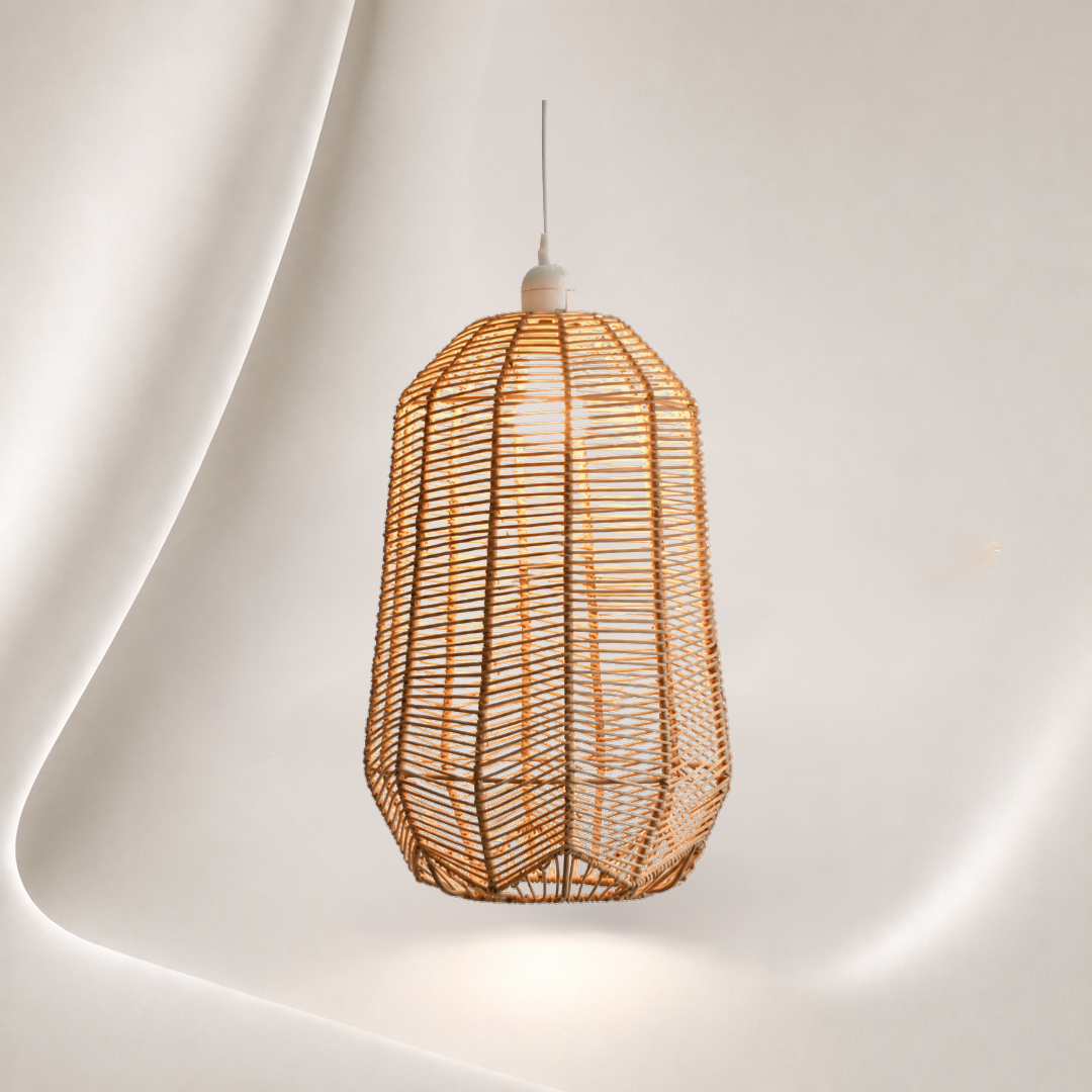 מנורת תליה - Natural Rattan