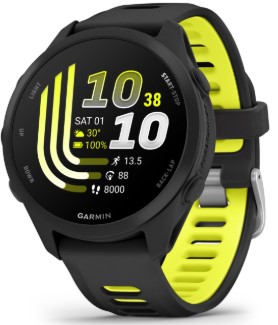 שעון דופק צבע שחור/צהוב Garmin Forerunner 170 Music