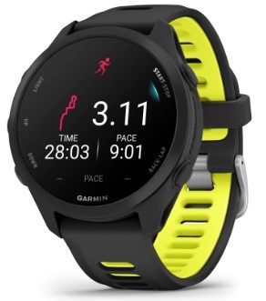 שעון דופק צבע שחור/צהוב Garmin Forerunner 170 Music