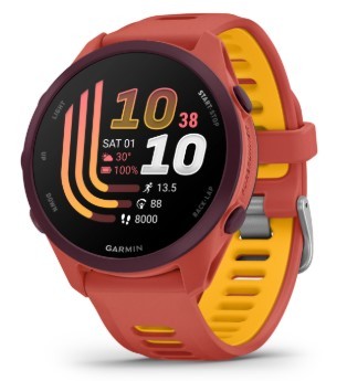 שעון דופק צבע אדום/כתום Garmin Forerunner 170 Music