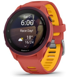 שעון דופק צבע אדום/כתום Garmin Forerunner 170 Music