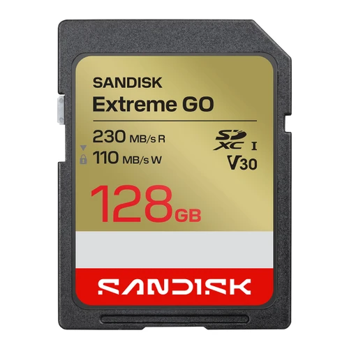 כרטיס זיכרון SanDisk Extreme GO SDSDXGN-128G Micro SD 128GB 230MB/S V30
