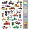 יצירה 160 מדבקות -עולם הקרייזי מוטורס המנצנץ DJECO 