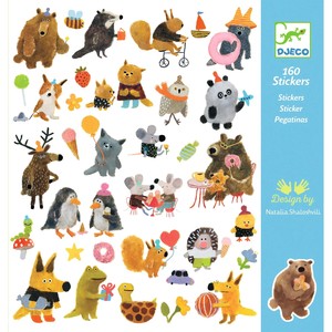 יצירה 160 מדבקות -חברים פרוותים DJECO 