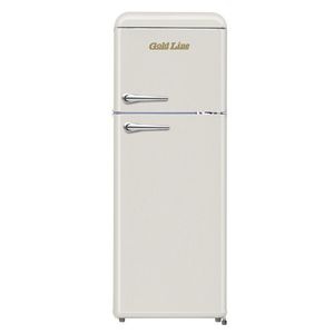 מקרר 2 דלתות רטרו קרם / BC-270C