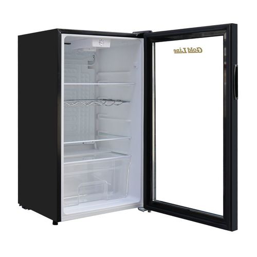  מקרר משרדי שחור דלת ויטרינה / BC-140GS
