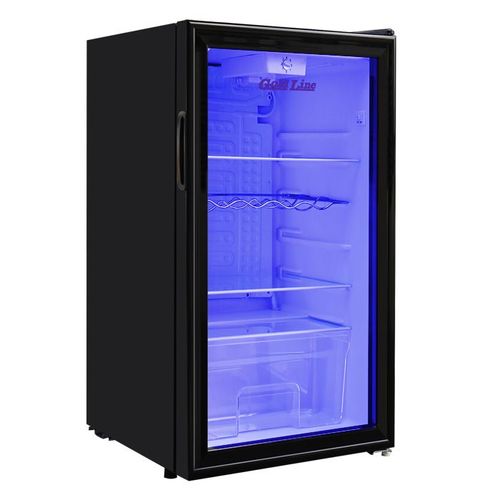  מקרר משרדי שחור דלת ויטרינה / BC-140GS