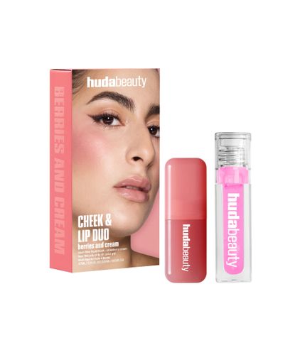 מארז הודא ביוטי Huda Beauty CHEEK & LIP DUO BERRIES AND CREAM