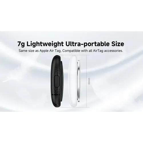 תג איתור חכם MiLi LiTag DUO Bluetooth  תומך Apple ו-Android (צבע שחור)