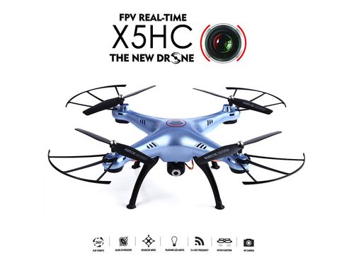 רחפן Syma X5HC עם מצלמה 2MP ו-4 ערוצים בצבע כחול סימה